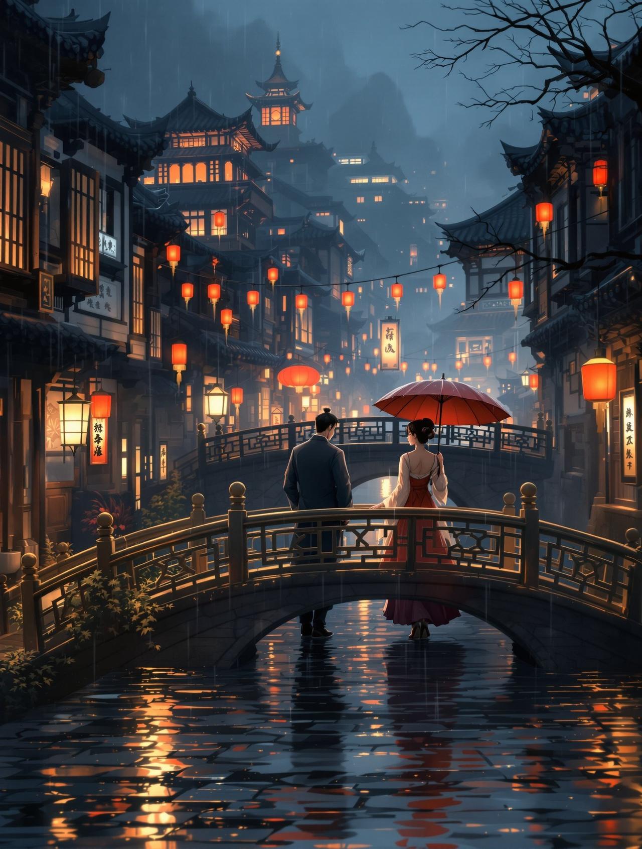 漫展网 - 长安夜雨 漫展网 - 长安夜雨:千年长安,一场雨困住了两个人